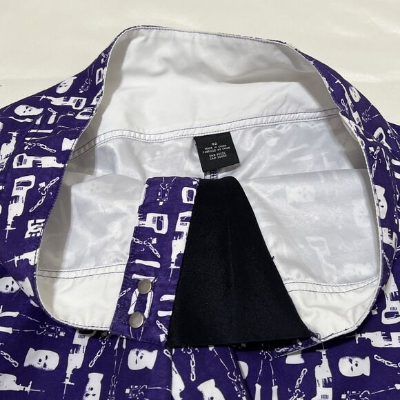 DC Shoes Skate Surf Purple White Snap Button Swim Trunks Board Shorts 32 Act. 30 - Picture 11 of 13